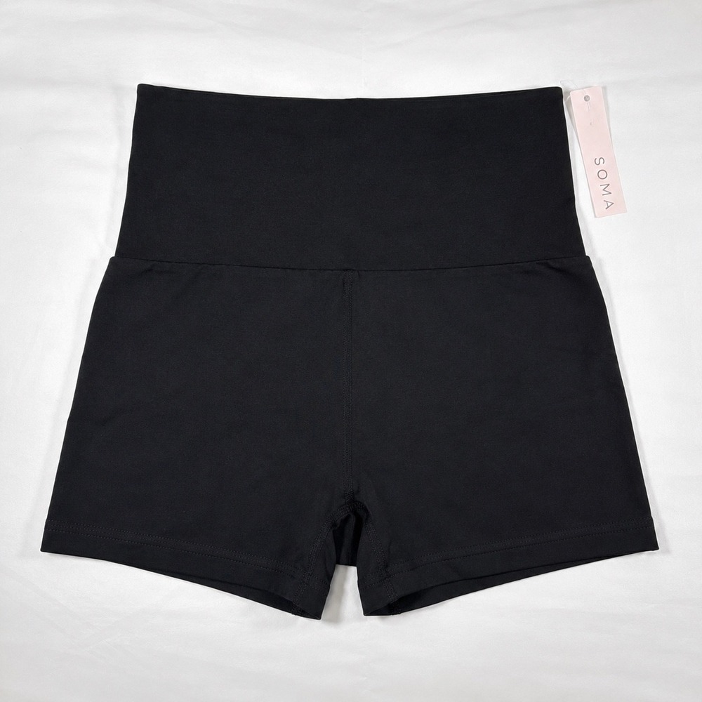 Soma Seamless Ultralight Short Black High Waist Shapewear 570321449 L/XL NEW